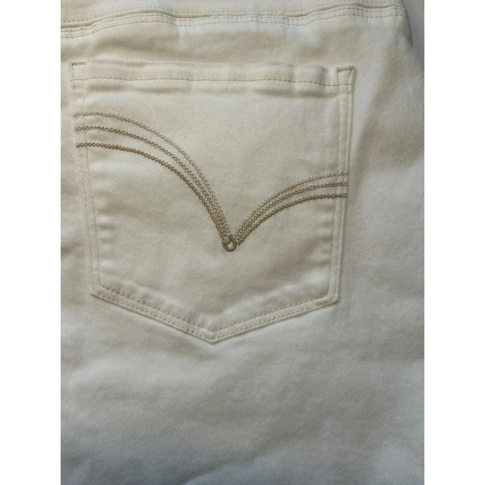 Democracy Shorts Women 16 White Ab Solution High Rise Frayed Hem